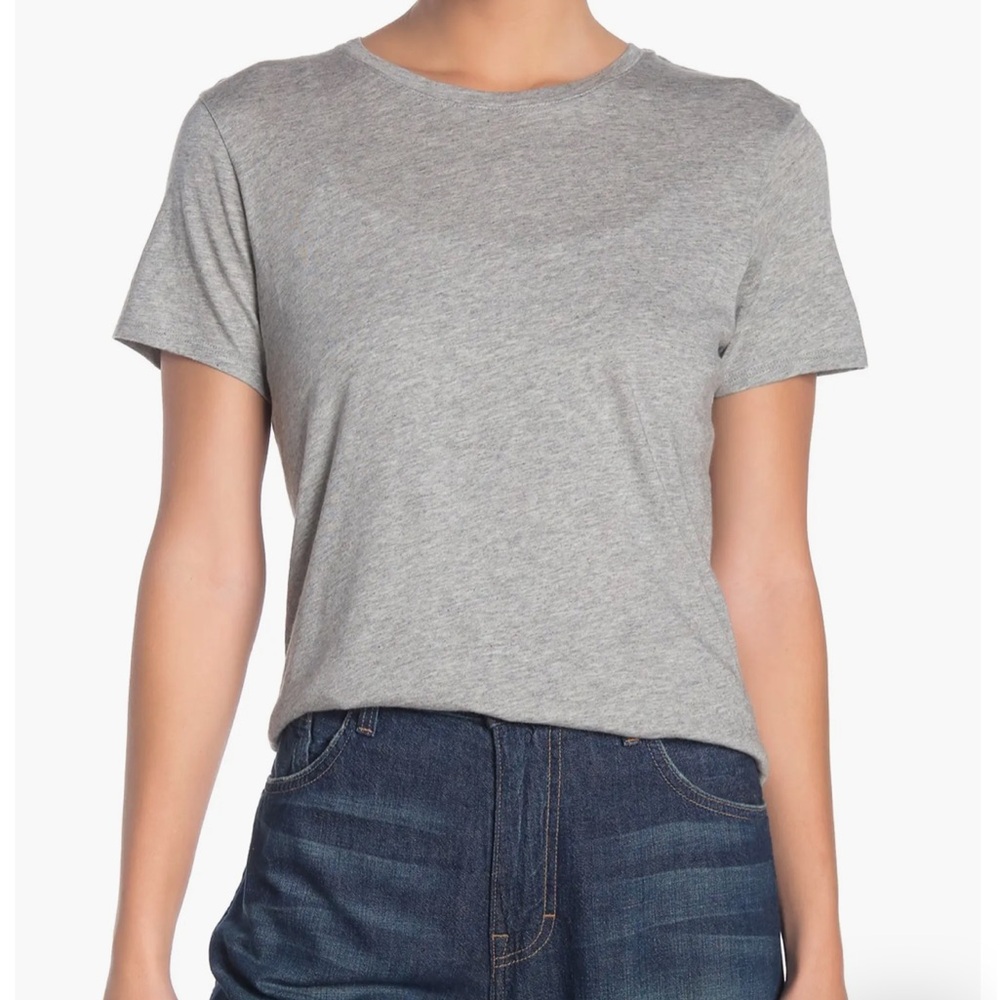 Vince Pima Shirttail Crew Neck T-Shirt